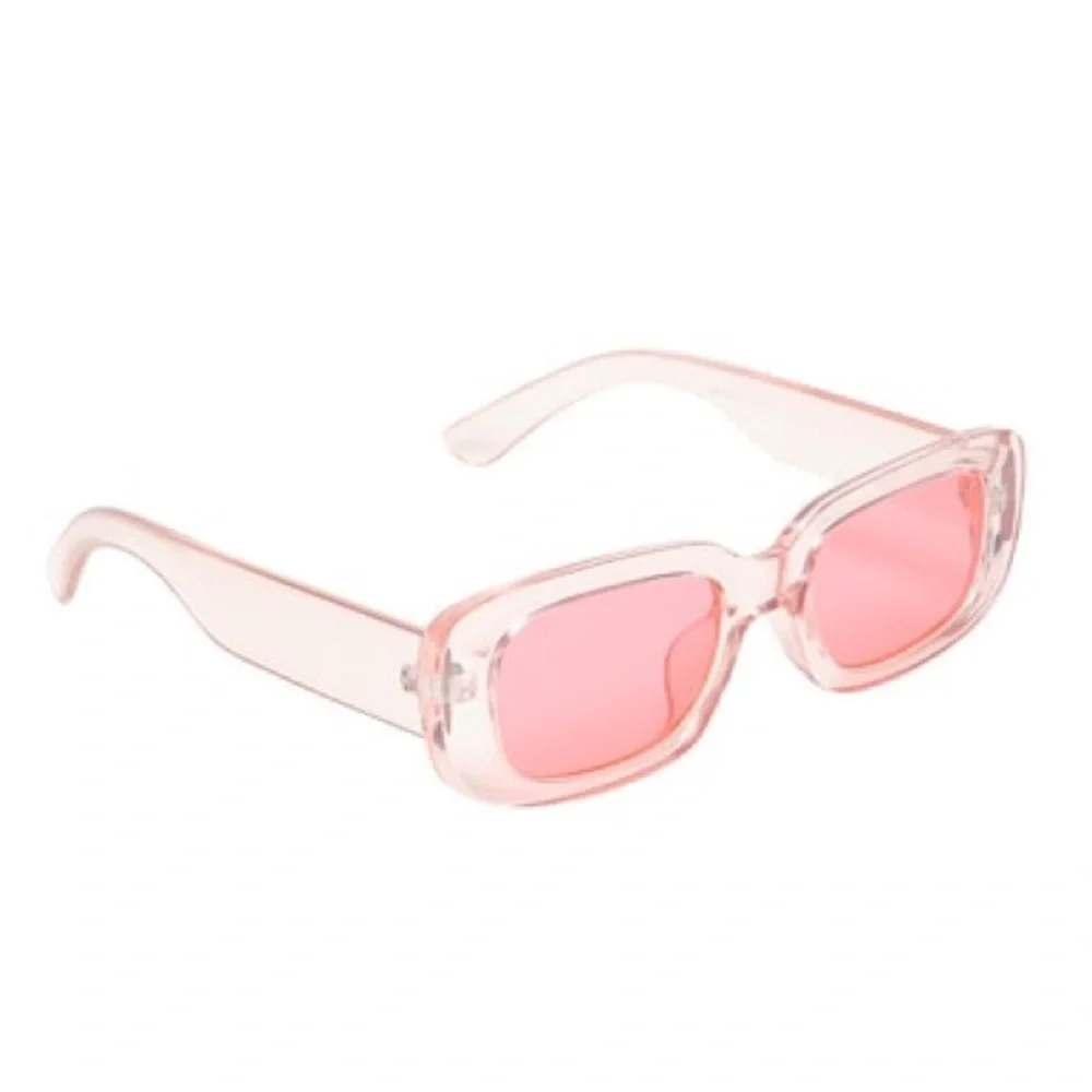 Nordstrom Rectangular Hot Pink Sunglasses OS